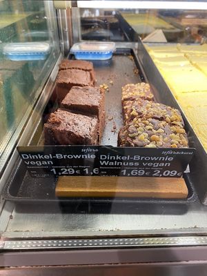  Vegan tarts at the bakery. at LPG Biomarkt - Prenzlauer Berg in Berlin