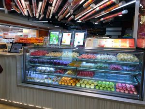 Shop front at SF Fruits & Juices - Causeway Point in North Singapore