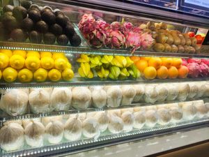 Fresh fruits at SF Fruits & Juices - Northpoint in North Singapore