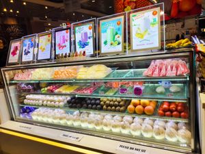 Whole and cut fruits available at SF Fruits & Juices - Waterway Point in Northeast Singapore