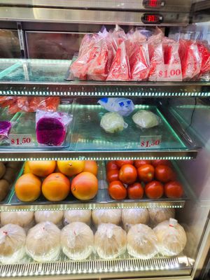 Fresh cut fruits at SF Fruits & Juices - Waterway Point in Northeast Singapore