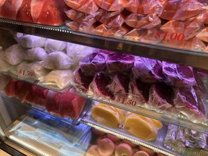 Fruits on display at SF Fruits & Juices - AMK Hub in Northeast Singapore