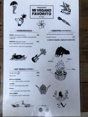 Menu 2/2  at Mi Vegano Favorito in San Jose Del Cabo