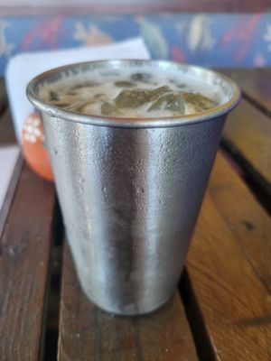 Pineapple water at Mi Vegano Favorito in San Jose Del Cabo