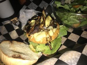 Best carrot burguer 😍 at Mi Vegano Favorito in San Jose Del Cabo