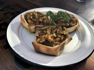 Corn empanadas at Mi Vegano Favorito in San Jose Del Cabo