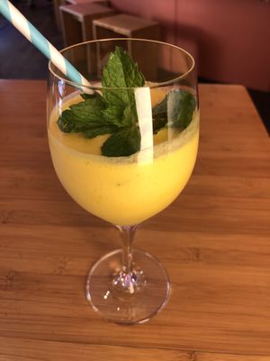 Mango coconut Shake  at Monsieur Vuong in Berlin