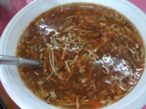 Mocked shark fin soup at Andy Toh in Yong Peng