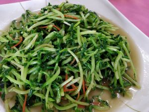 Pea sprout at Andy Toh in Yong Peng