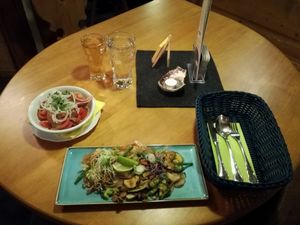 my vegan choice :-) was delicious at Pizzeria San Antonio in St Anton Am Arlberg