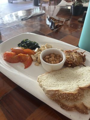 Vegan English   at Pomme in Battambang