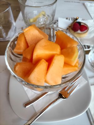 I also had some melon, fresh and tasty. at Il Bistrot in Perugia