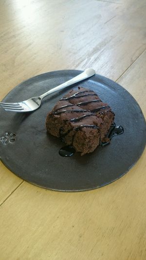 vegan brownie  at Wildgroei in Delft