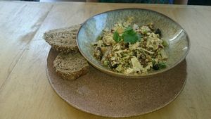 cauliflower/lentils salad (vegan)  at Wildgroei in Delft