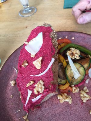 Beetroot sandwich at Wildgroei in Delft