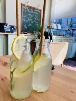 Nice rosemary drink at Wildgroei in Delft