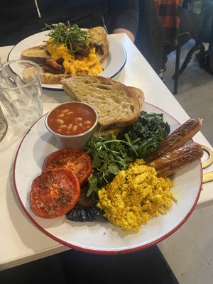 Vegan breakfast   at Brown & Green - The Triangle in South East London