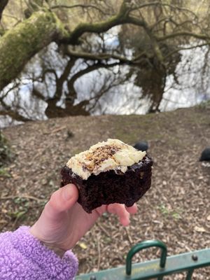 Chocolate and hazelnut cake  at Brown & Green - The Triangle in South East London
