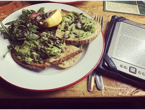 Avocado on toast at Brown & Green - The Triangle in South East London