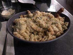 Mac and cheese poutine   at The Vegan Hippie Chick in Welland