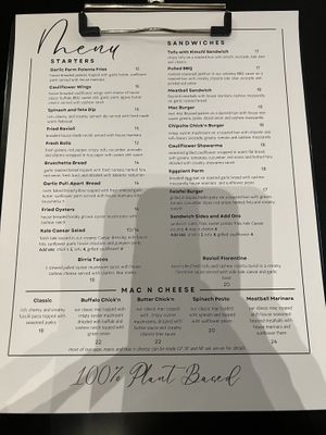 So much to choose from….they also had a separate brunch menu to offer 😋  at The Vegan Hippie Chick in Welland