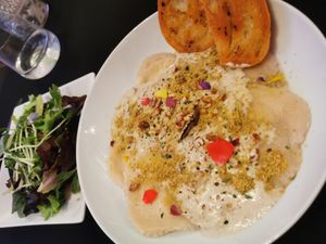 Truffle ravioli at The Vegan Hippie Chick in Welland