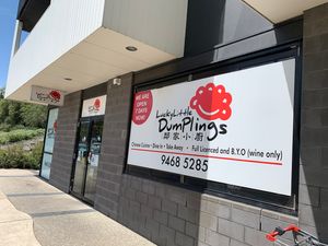 Outside at Lucky Little Dumplings in Bundoora