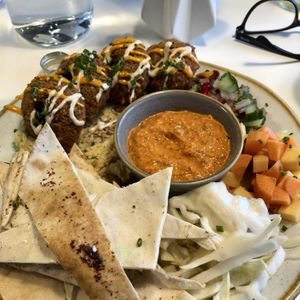 Hummus plate  at South Street Kitchen in Sheffield