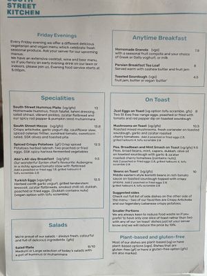   at South Street Kitchen in Sheffield