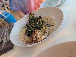 Hispi cabbage with zough dressing at South Street Kitchen in Sheffield