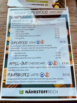 Winter Specials Menu   at Nährstoff-Reich in Bochum