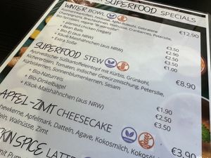 menu  at Nährstoff-Reich in Bochum
