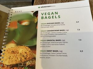 bagel menu  at Nährstoff-Reich in Bochum