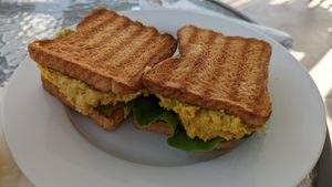 No tuna sandwich at Martha's Cafe Belize in Belize City