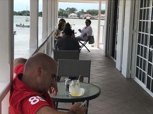 Great View at Martha's Cafe Belize in Belize City