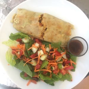 Vegan tamales  at Martha's Cafe Belize in Belize City