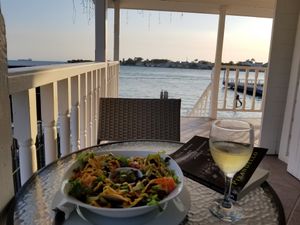 vegan nachos at Martha's Cafe Belize in Belize City