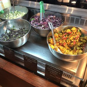 Fresh salads at Big Fig in Wanaka