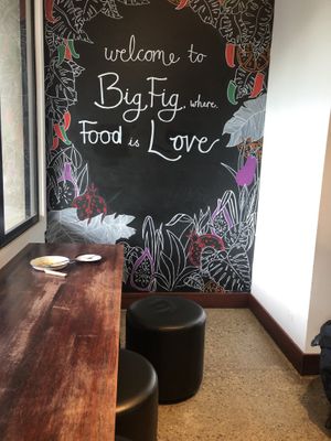 Nice messaging  at Big Fig in Wanaka