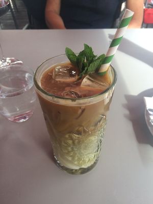 matcha explosion, looks amazing but I personally don‘t like combo at Joma in Vienna