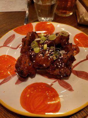 Cauliflower bbq wings at Karibu Cafe in Utrecht
