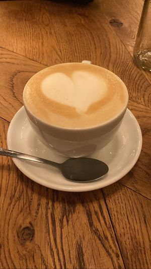 Oat latte  at Karibu Cafe in Utrecht