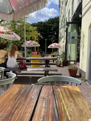 Terrace  at Karibu Cafe in Utrecht