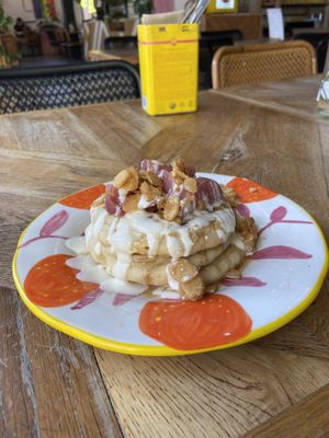 Peachy pancakes 2025 version: quite nice at Karibu Cafe in Utrecht