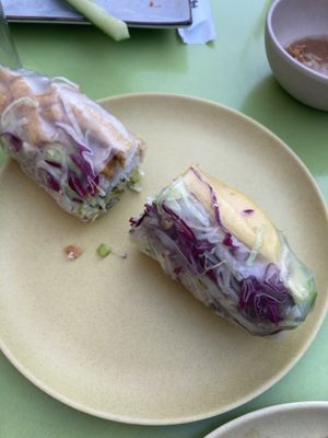 Vegan mango springrolls  at Anan Saigon Streetfood in Utrecht