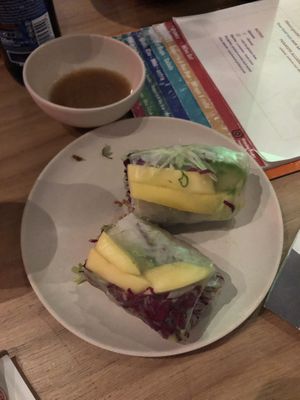 Mango springrolls  at Anan Saigon Streetfood in Utrecht