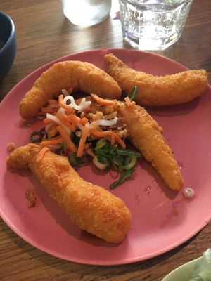 Vegan shrimps  at Anan Saigon Streetfood in Utrecht