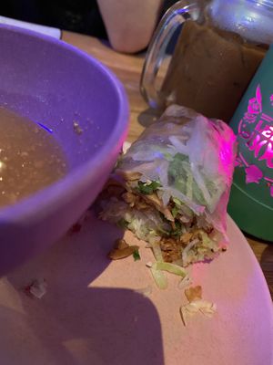 vegan duck rice paper roll   at Anan Saigon Streetfood in Utrecht