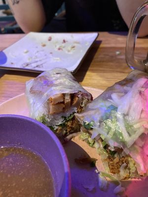 vegan meat rice paper roll  at Anan Saigon Streetfood in Utrecht