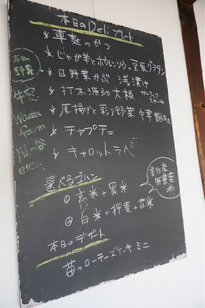Daily menu is difficult to read if you can't understand Japanese well but the staff speak a little English - safe to order the daily set as all is vegan at Erbenmu in Setouchi